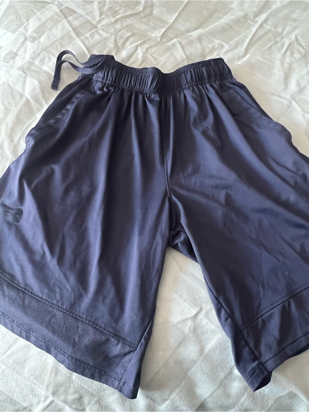 Under Armour Loose Fit Athletic Shorts in Navy